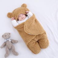 Плюшевая пеленка для новорожденных Brown Teddy